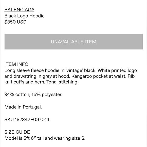 Balenciaga Logo On Hood Oversized Hoodie Black - Picture 3 of 11